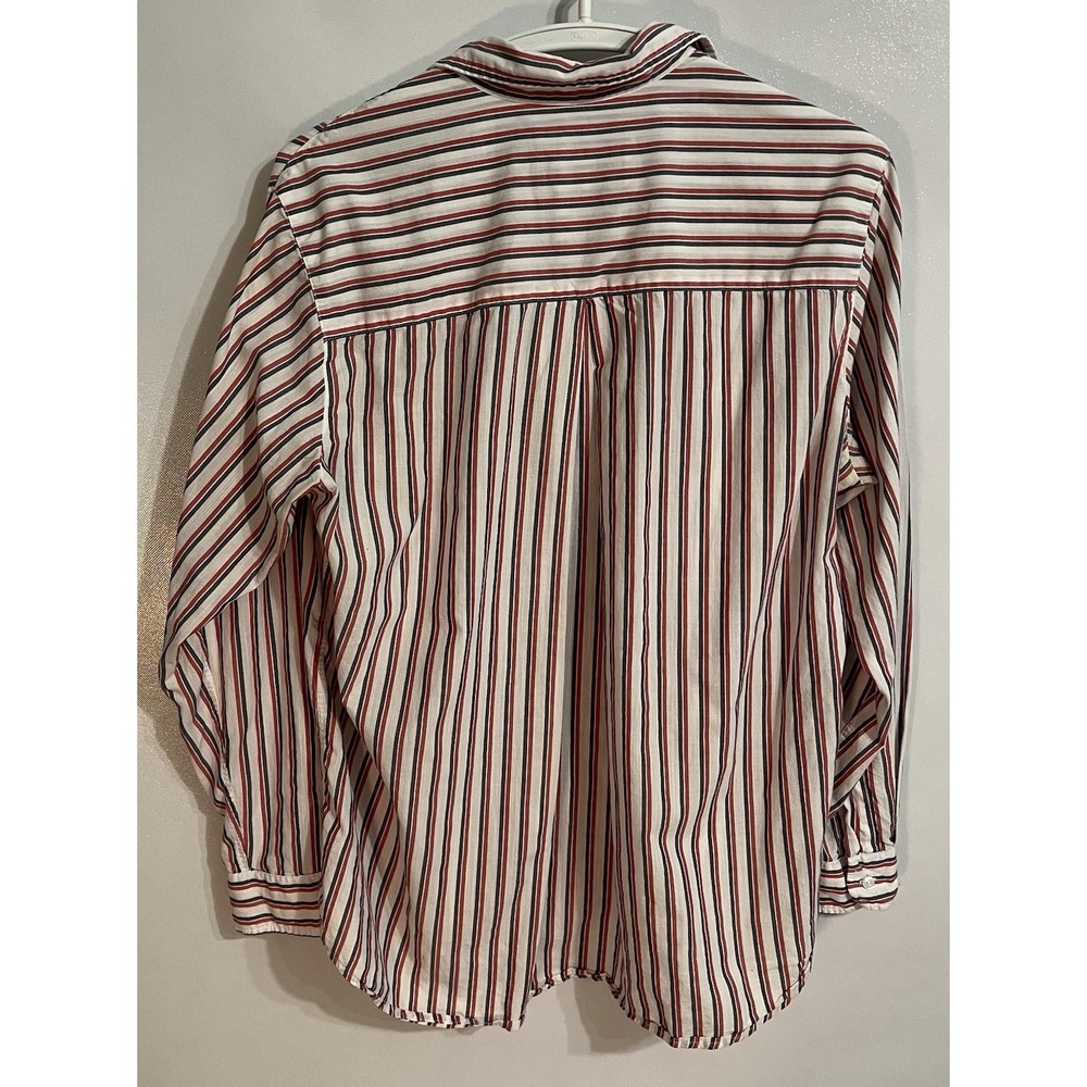Grayson 3 8-10 Shirt Womens Multicolor Striped Button The Hero Cotton - Picture 4 of 8